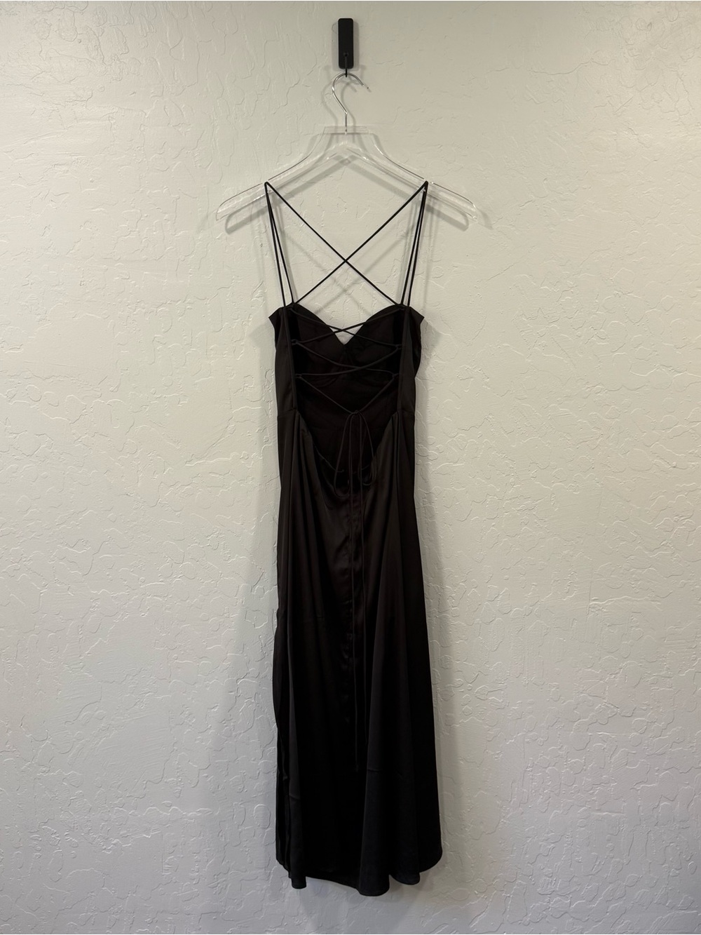 ASTR the Label Black Satin Corset Midi Dress Size S - Picture 6 of 11